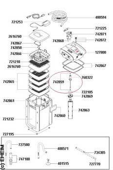 Eheim Shaft and Bushings for 2076/2078