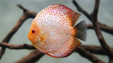 Scorpion Blue Albino Discus