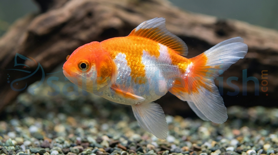 Red & White Ranchu Goldfish