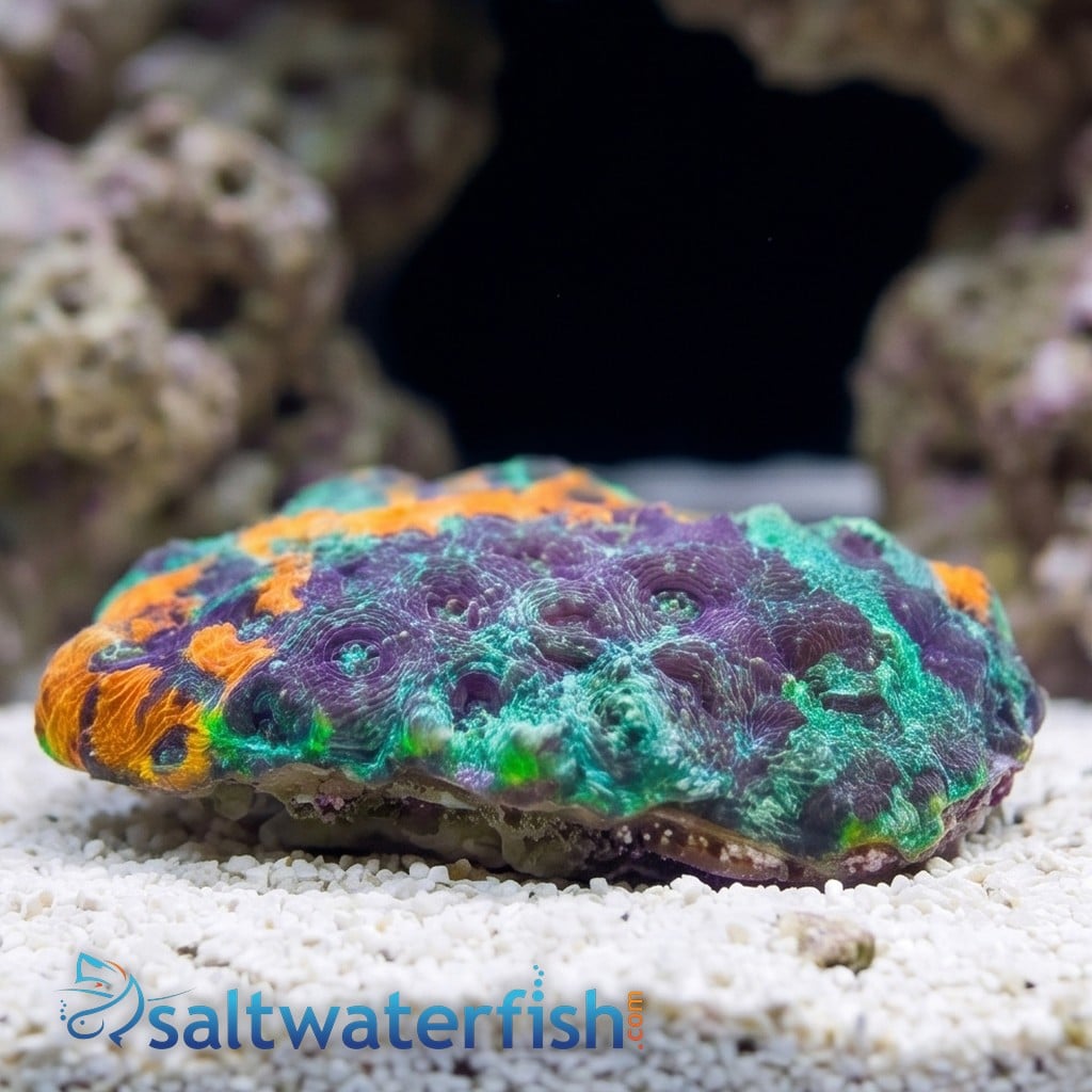 Acan Echinata: Orange/Green Splatter - Aquacultured