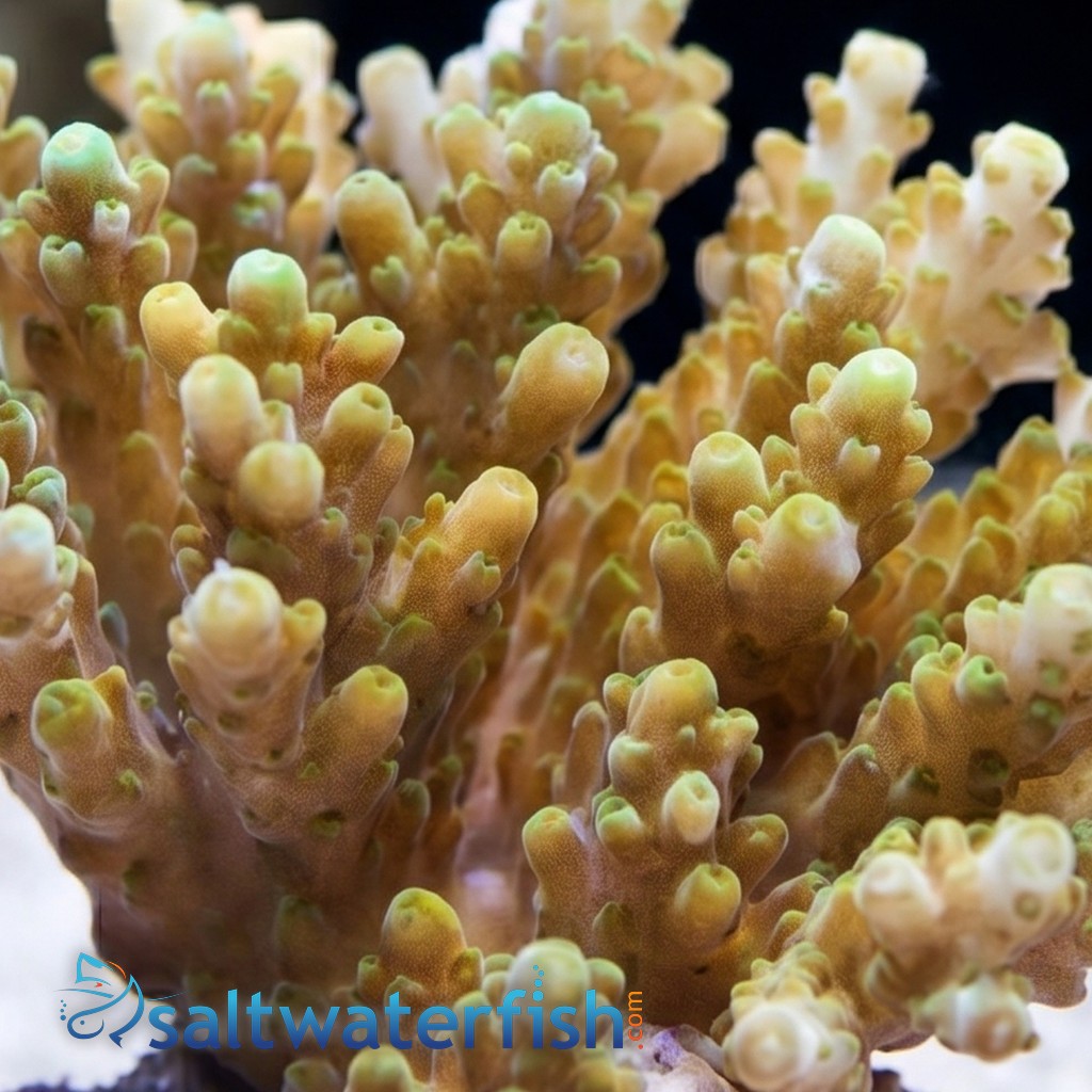 Acropora Efflorescens Green Coral - Aquacultured