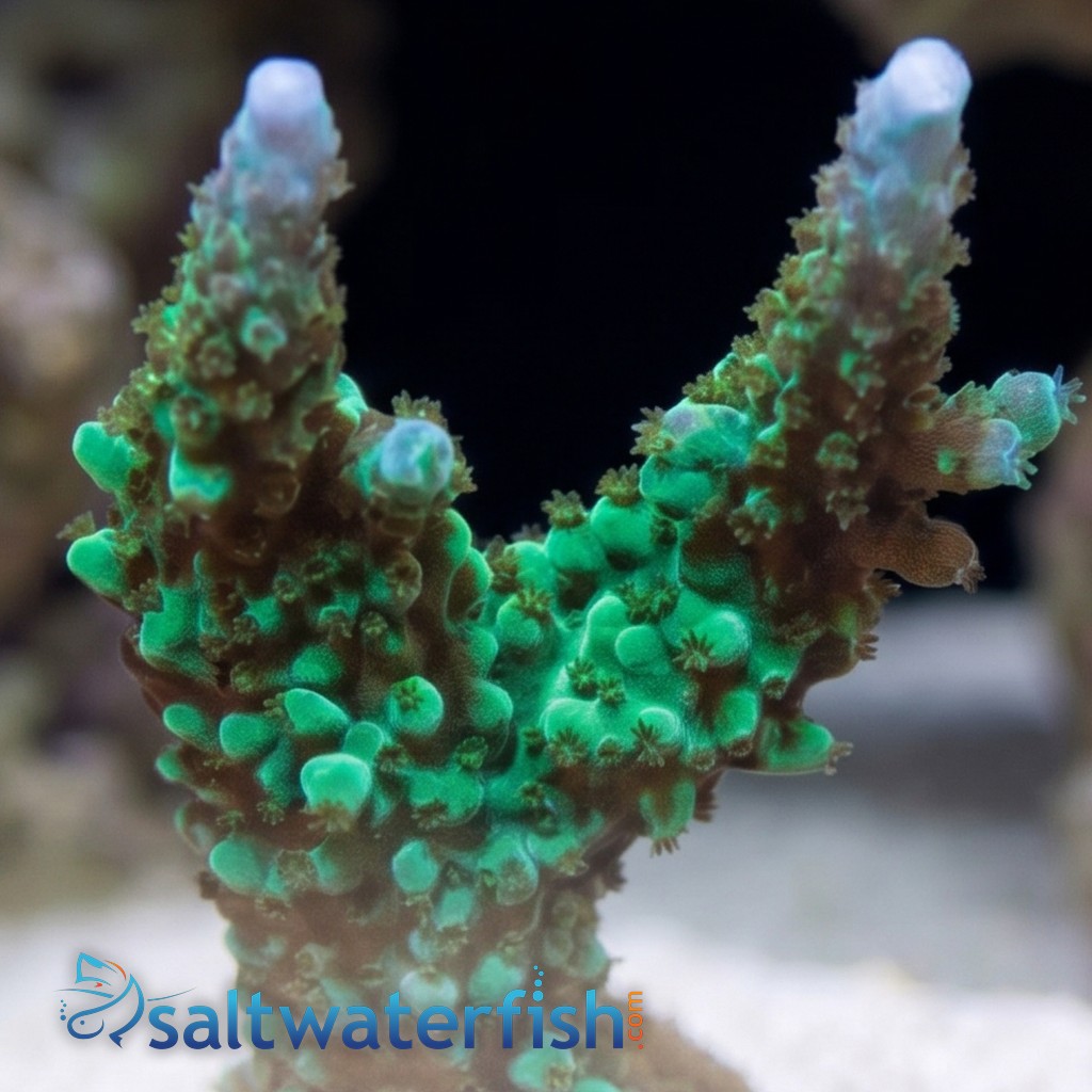 Acropora Green Lightning - Aquacultured