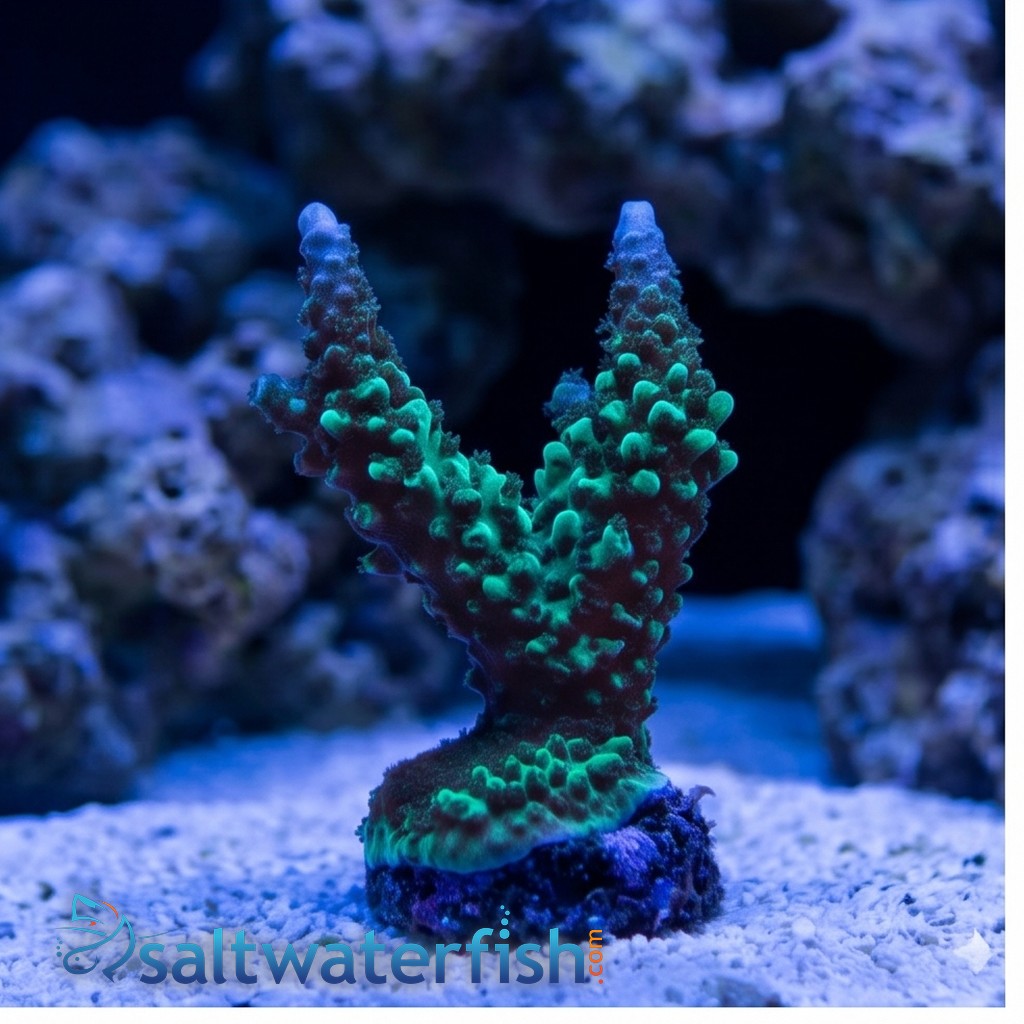 Acropora Green Lightning - Aquacultured