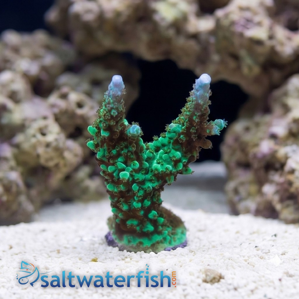 Acropora Green Lightning - Aquacultured