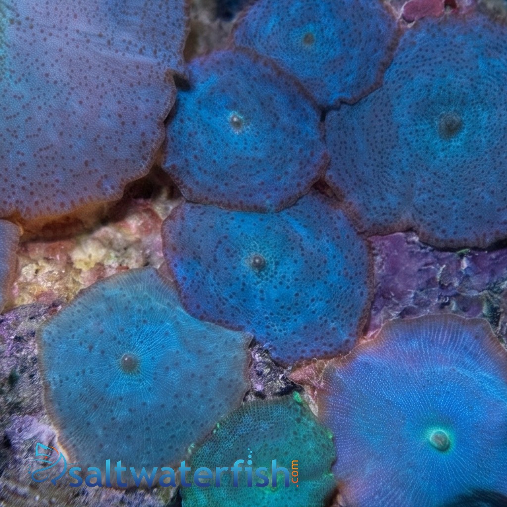 Mushroom Coral: Blue/ Green/ Violet - Aquacultured