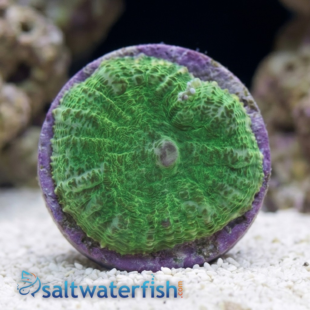 Mushroom Coral: Green - Aquacultured