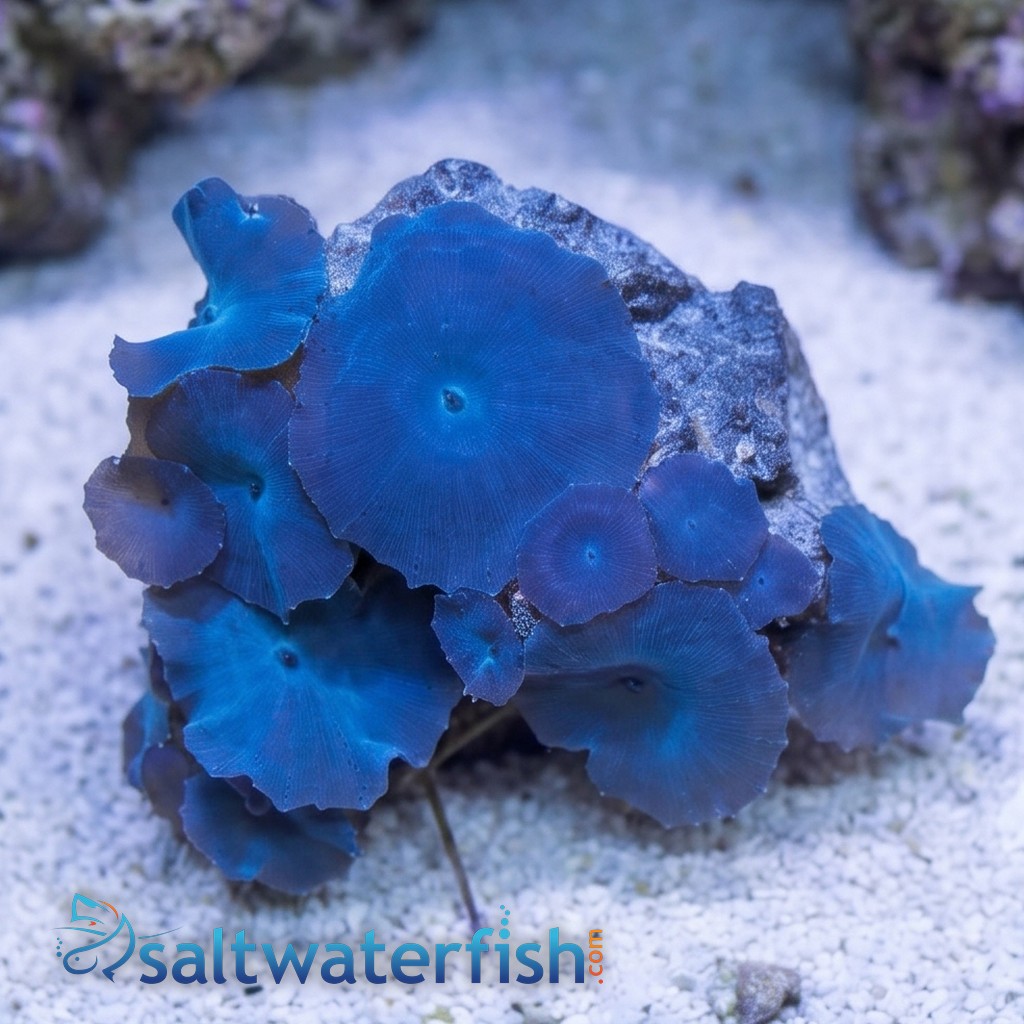 Mushroom Coral: Australian Blue - Aquacultured