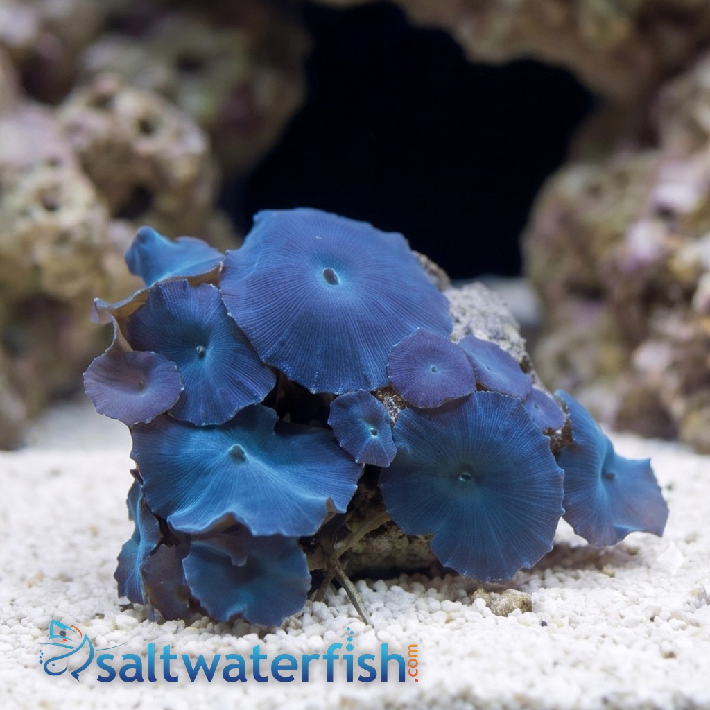 Mushroom Coral: Australian Blue - Aquacultured