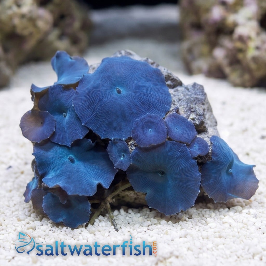 Mushroom Coral: Australian Blue - Aquacultured