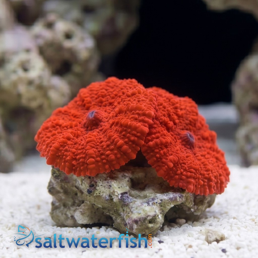Mushroom Coral: "Aussie Atomic Red" 