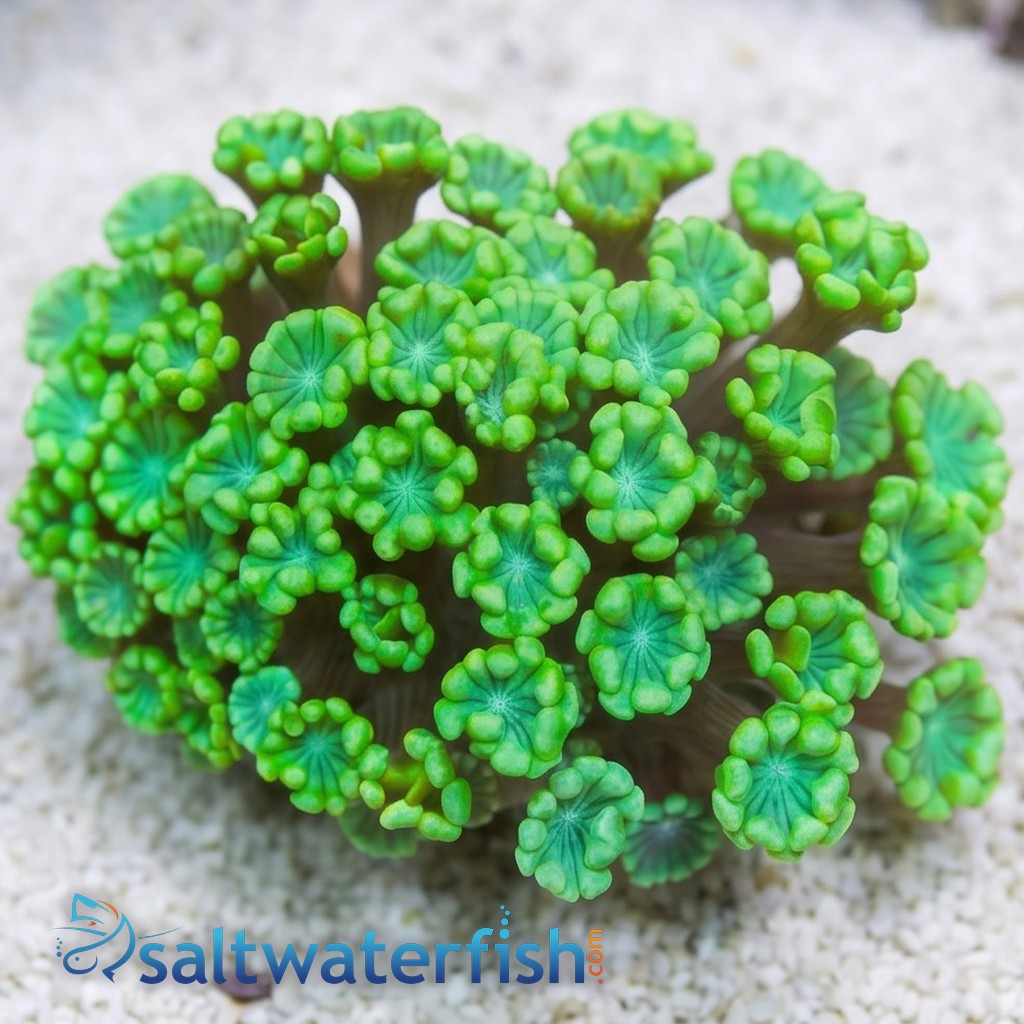 Alveopora Coral: Metallic Green - Australia