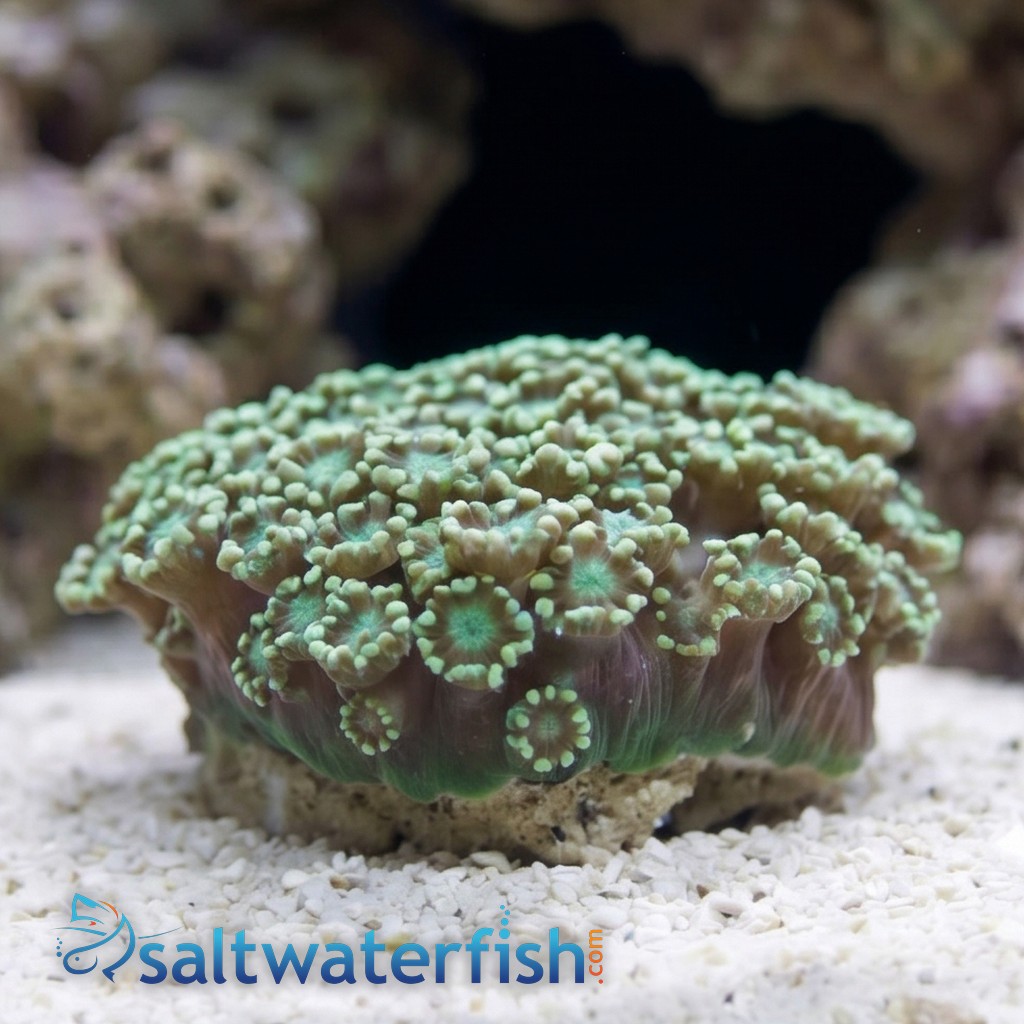 Alveopora Coral: Metallic Green - Australia