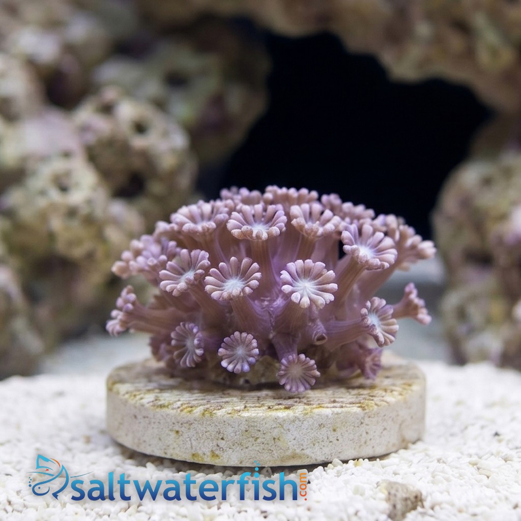 Alveopora Coral: Daisy Pink - Aquacultured