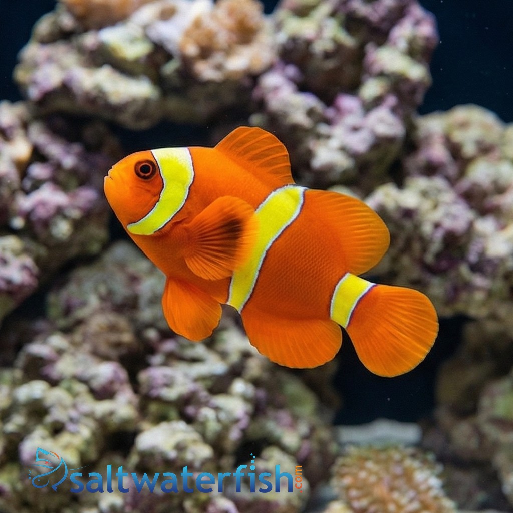 Maroon Clownfish: Yellow Stripe - South Asia