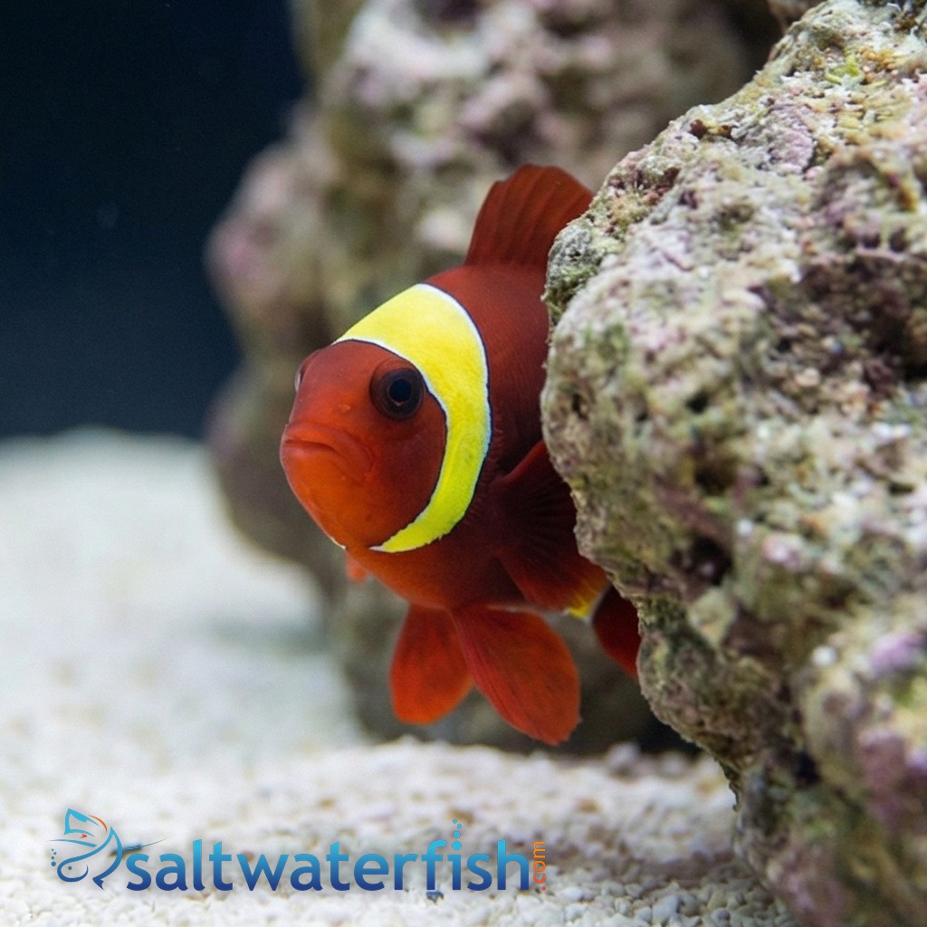 Gold Stripe Maroon Clownfish - Captive Bred - QM Labs
