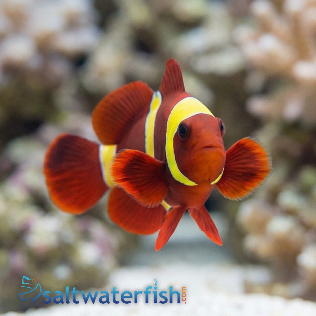Gold Stripe Maroon Clownfish - Captive Bred - QM Labs