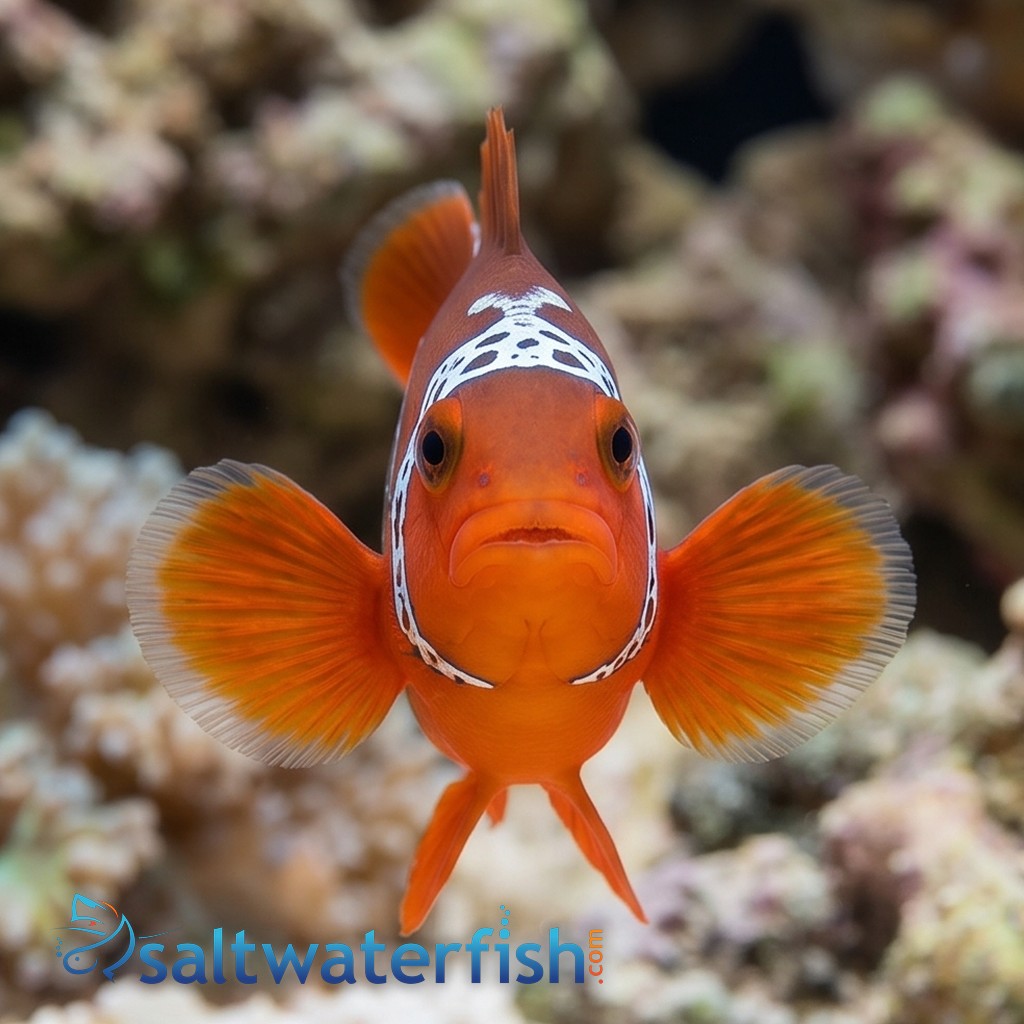Lightning Maroon Clownfish - Aquacultured