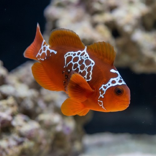 Lightning Maroon Clownfish - Aquacultured