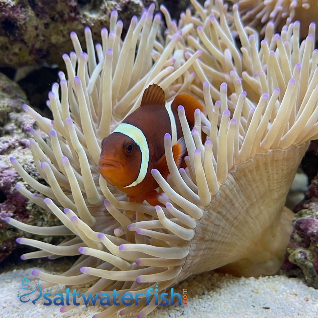 Gold Stripe Maroon Clownfish - Captive Bred