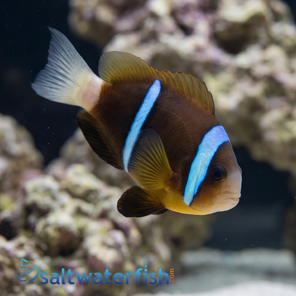 Blue Stripe Clownfish: Bonded Pair