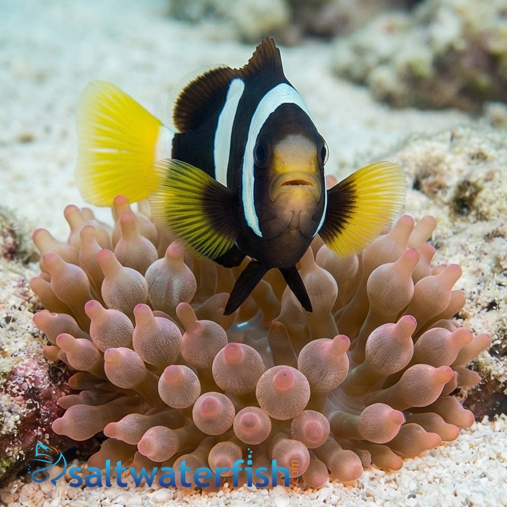 Black Clarkii Clownfish : Juvenile - Captive Bred - QM Labs