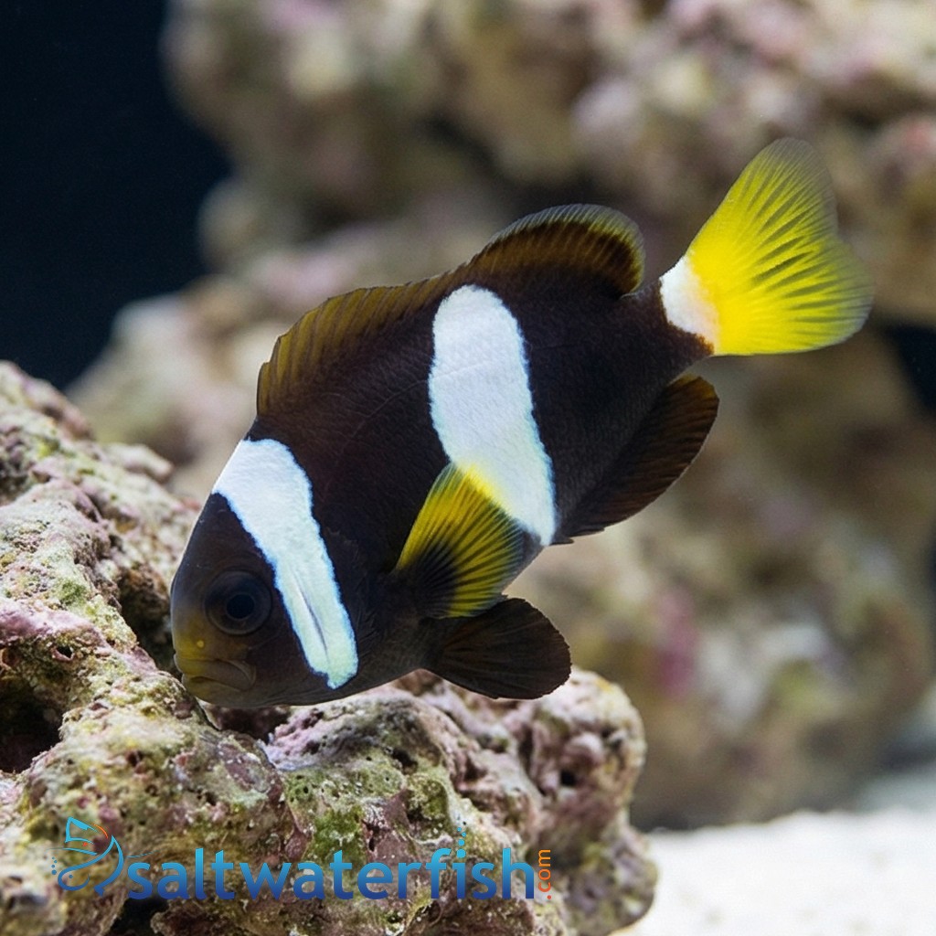 Black Clarkii Clownfish : Juvenile - Captive Bred - QM Labs