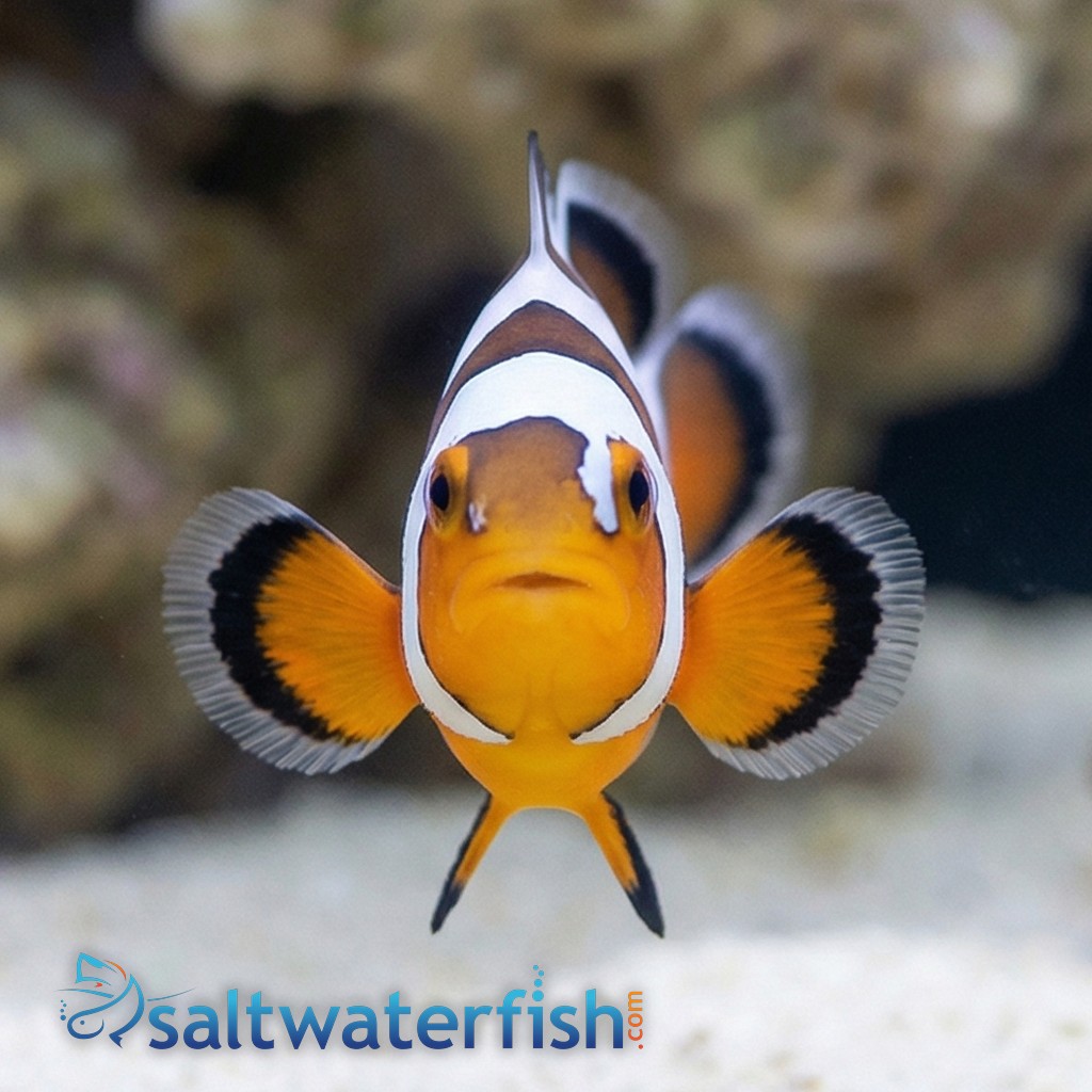 Snowflake Ocellaris Clownfish DaVinci - Captive Bred Grade A