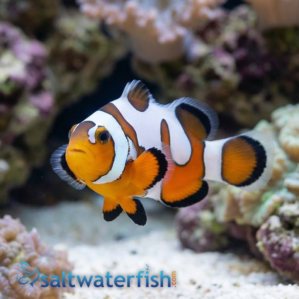 Snowflake Ocellaris Clownfish DaVinci - Captive Bred Grade A