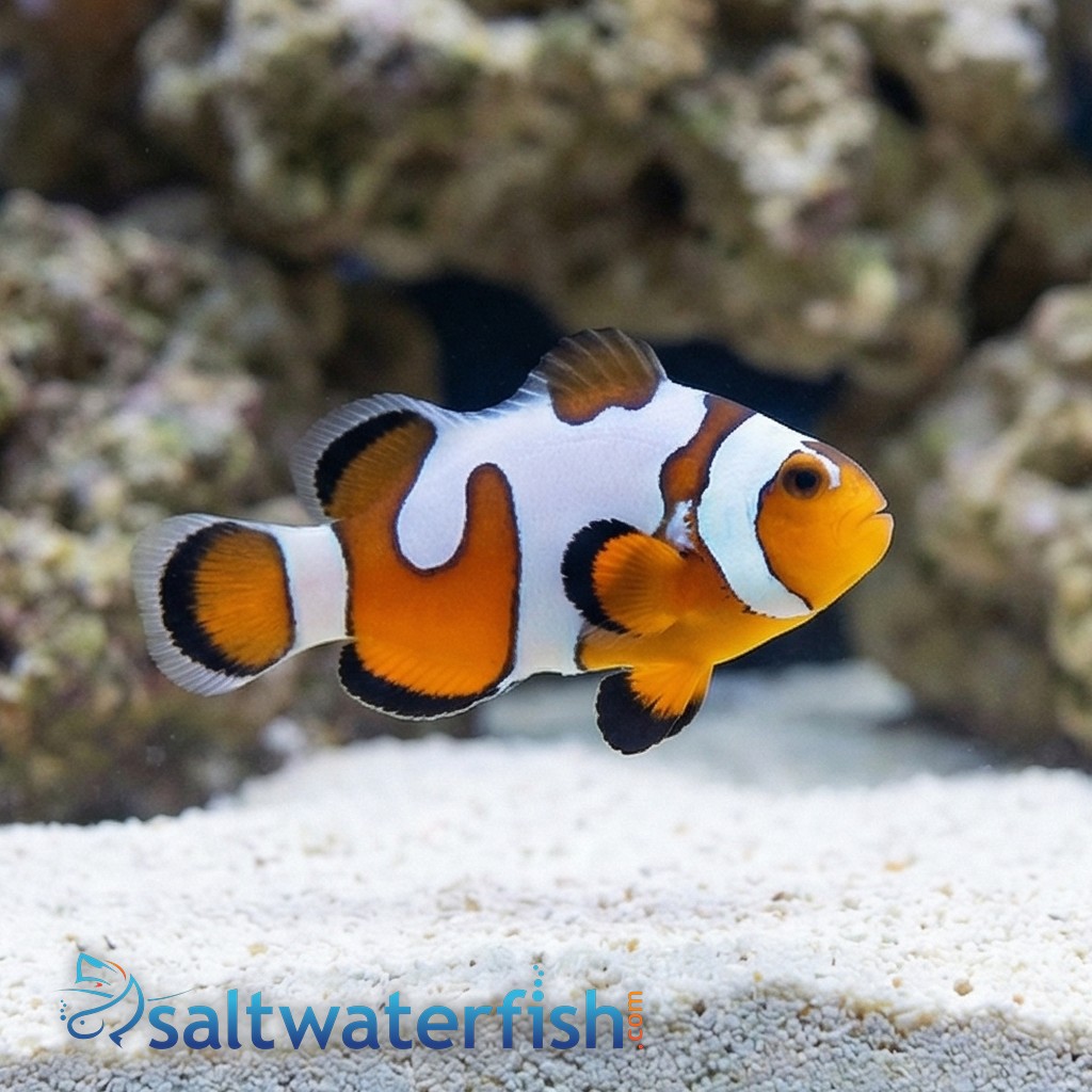 Snowflake Ocellaris Clownfish DaVinci - Captive Bred Grade A