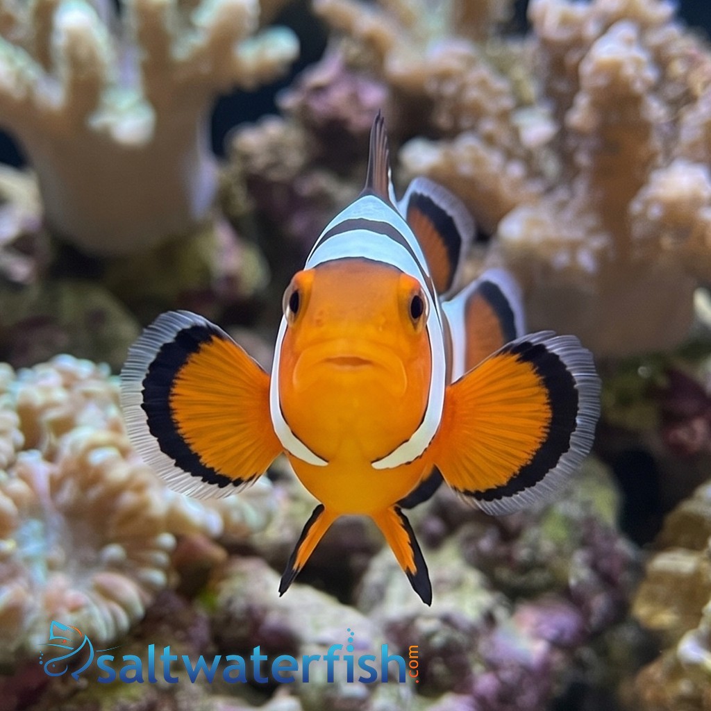 Snowflake Ocellaris Clownfish DaVinci - Captive Bred Grade B