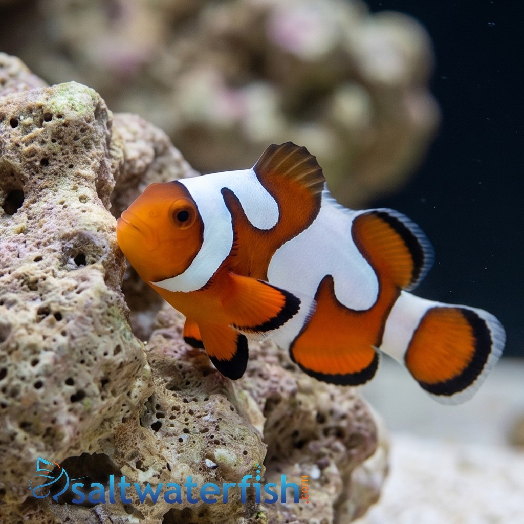 Snowflake Ocellaris Clownfish DaVinci - Captive Bred Grade B