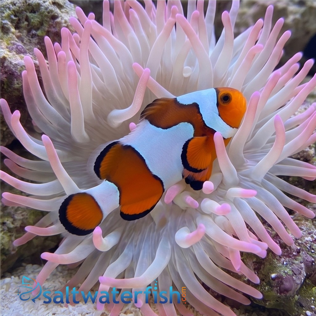 Snowflake Ocellaris Clownfish DaVinci - Captive Bred Grade B