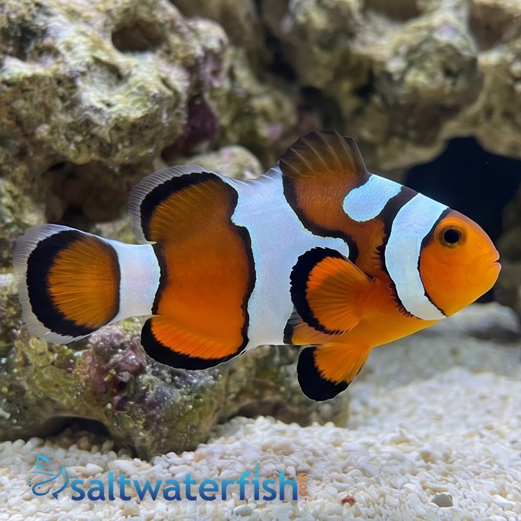 Snowflake Ocellaris Clownfish DaVinci - Captive Bred Grade B