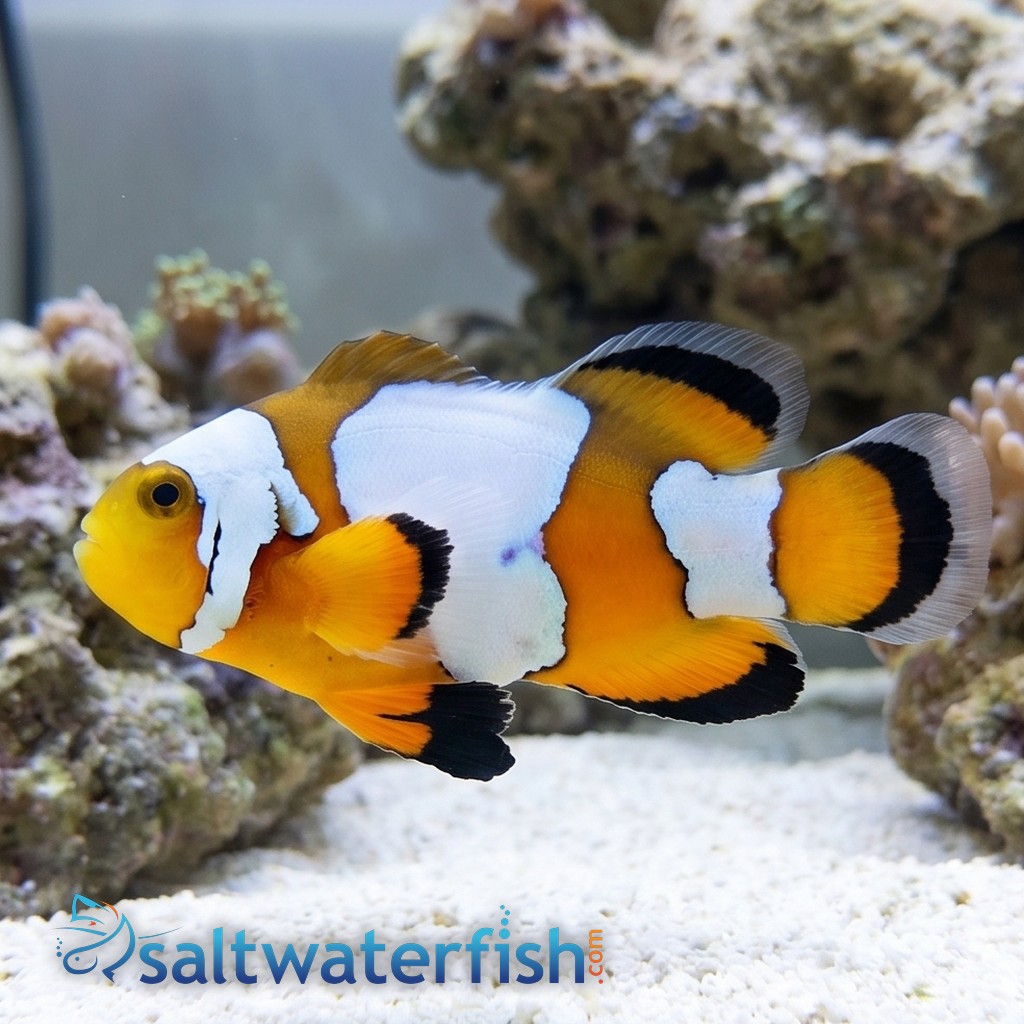 Ocellaris, Black Ice Longfin : Captive Bred