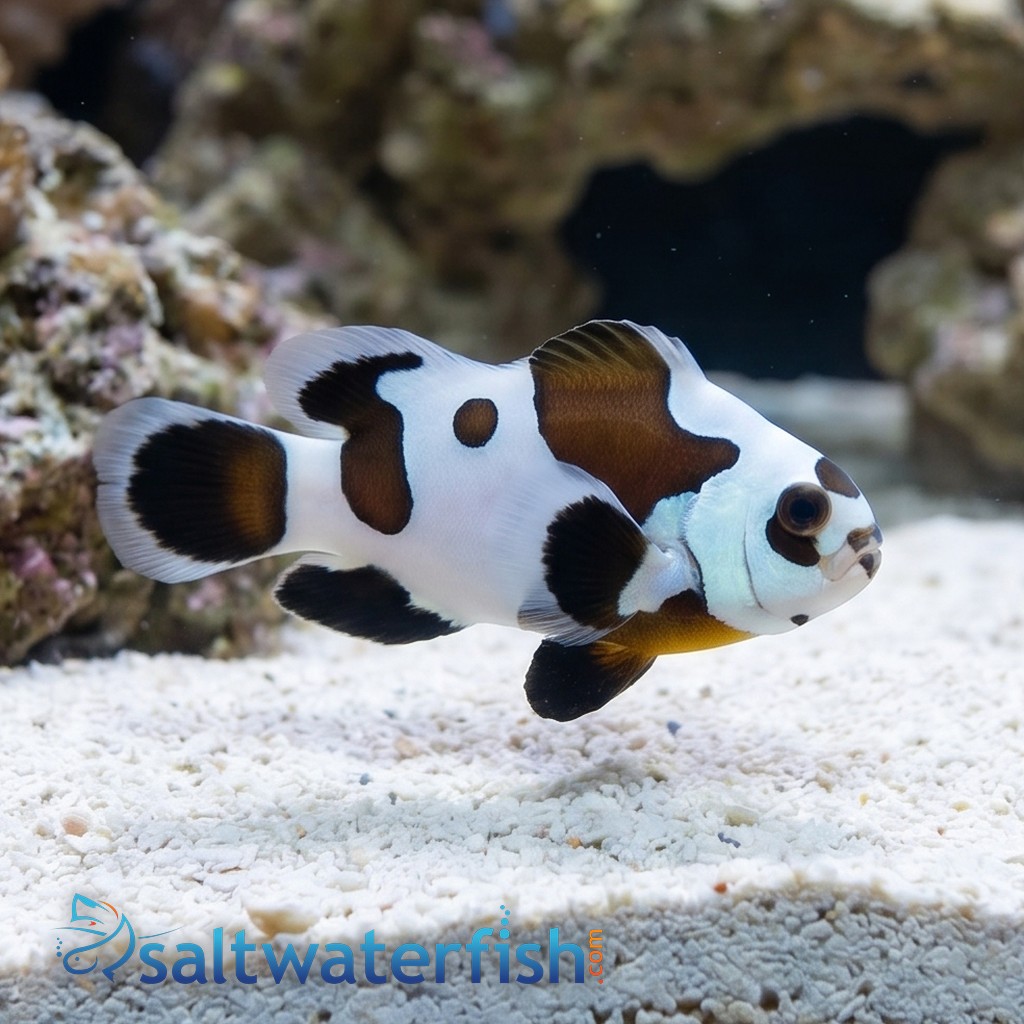 Longfin Mocha Storm Clownfish : Captive Bred