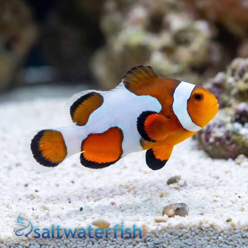 Tangerine Ocellaris Clownfish DaVinci - Captive Bred Grade A