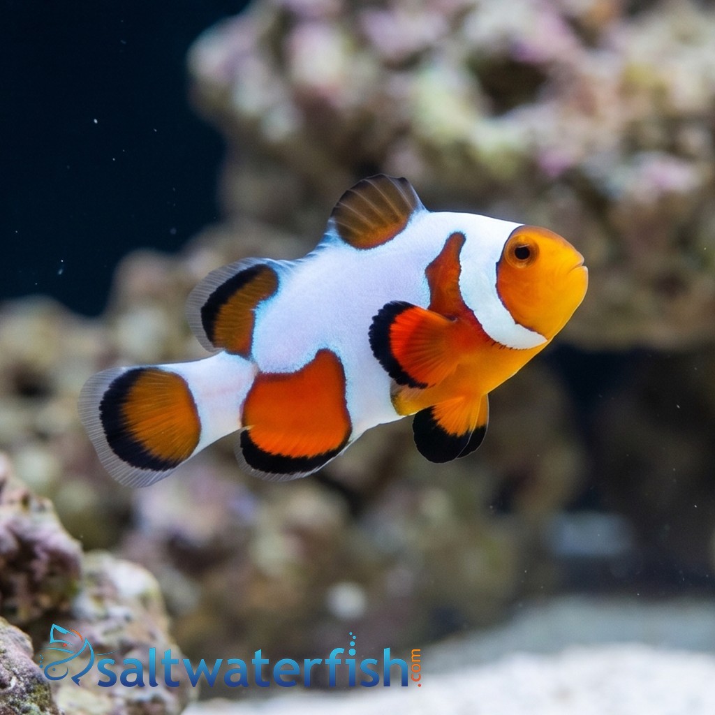 Tangerine Ocellaris Clownfish DaVinci - Captive Bred Grade A
