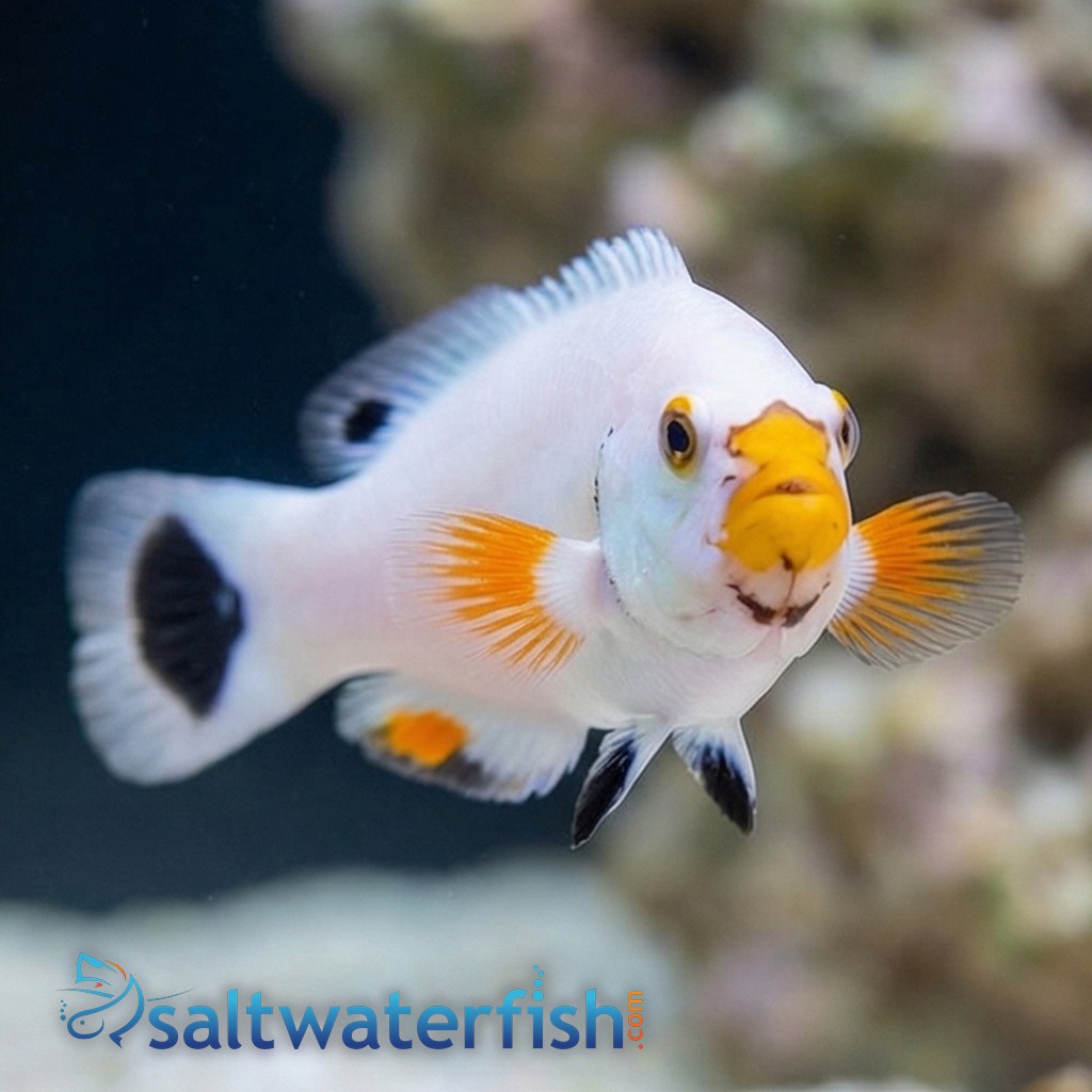 Platinum Ocellaris Clownfish - Captive Bred