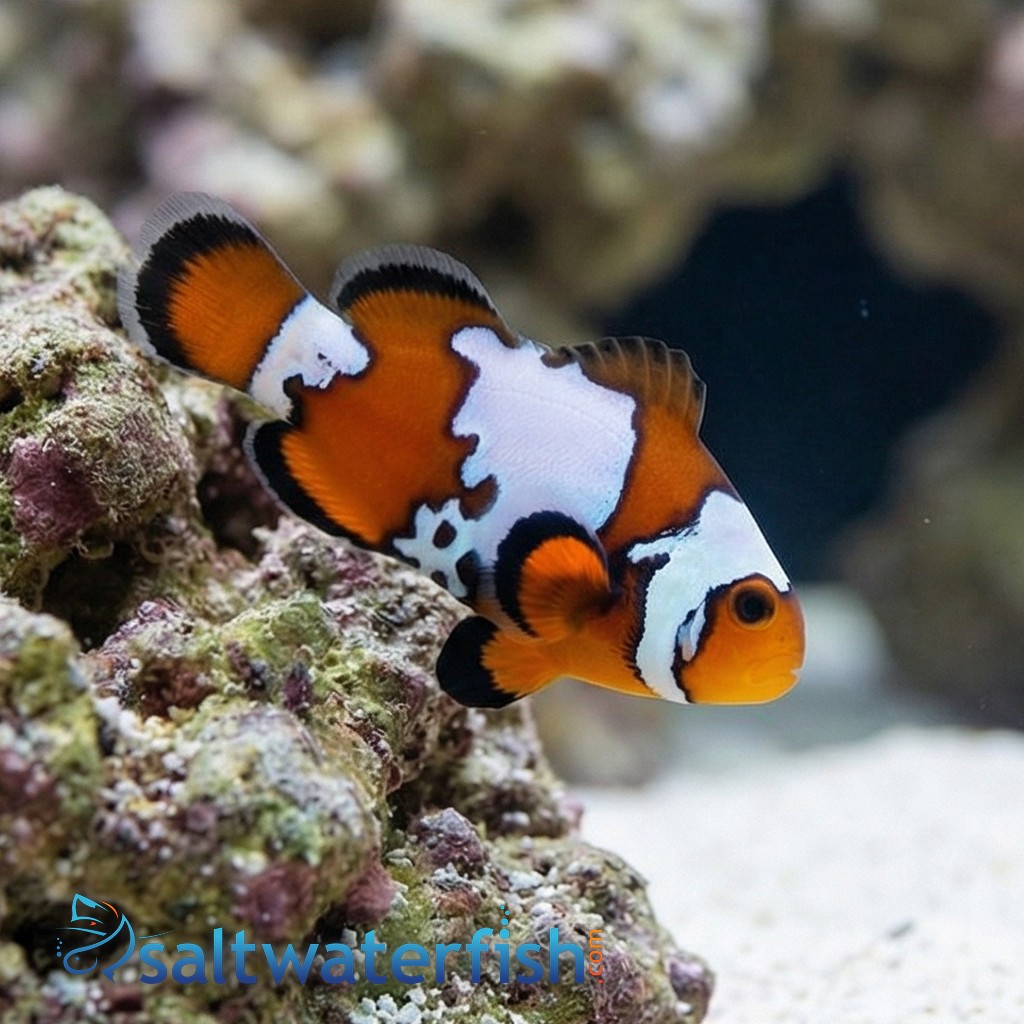 Black Ice Snowflake Clownfish - Captive Bred - QM Labs