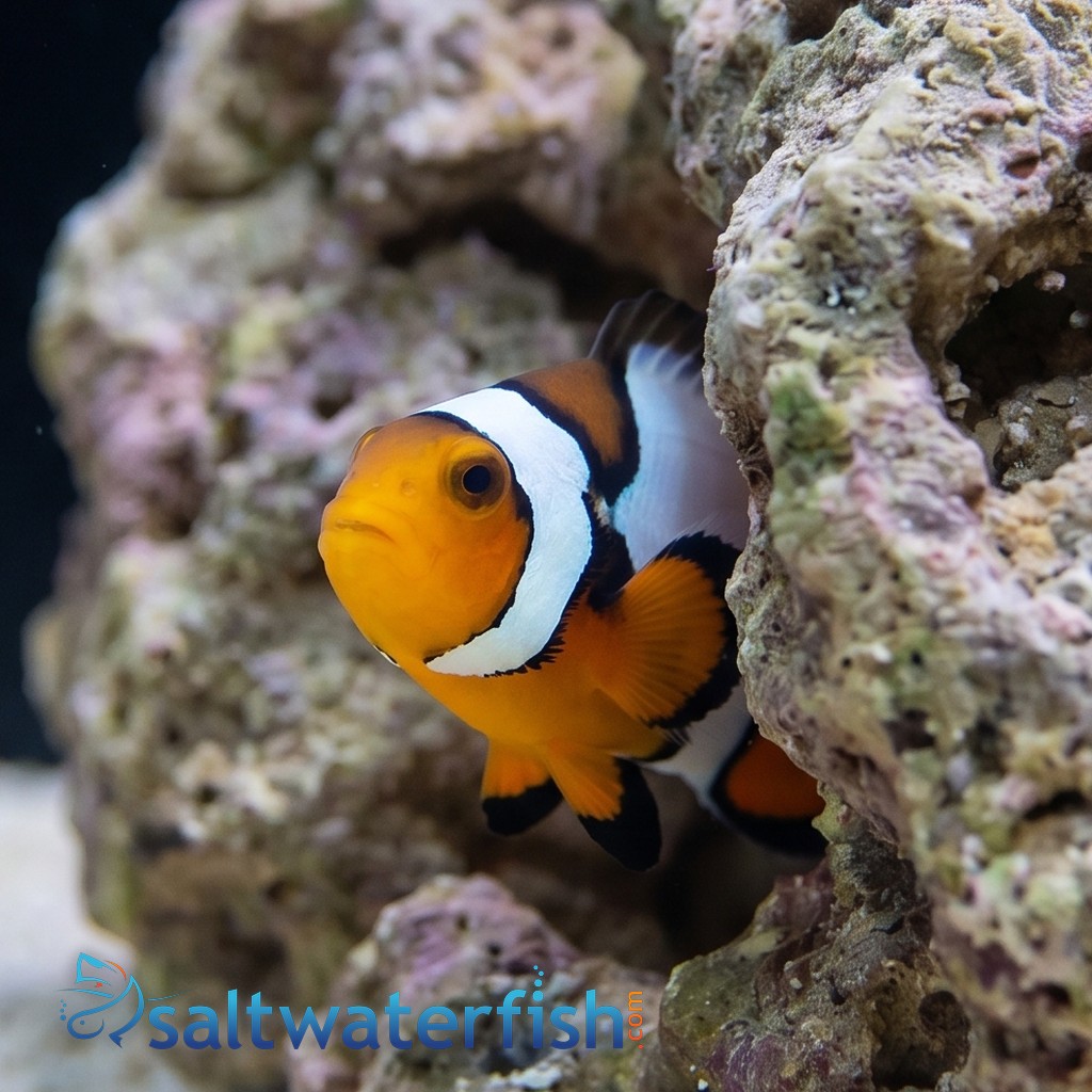 Longfin Snow Onyx Ocellaris - Captive Bred