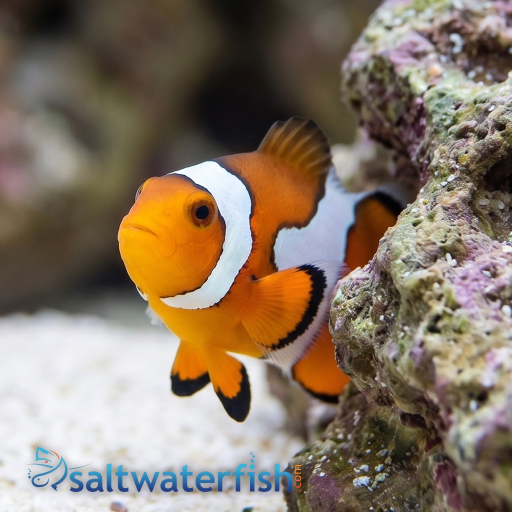Black Ice Snowflake Clownfish Grade A - Captive Bred