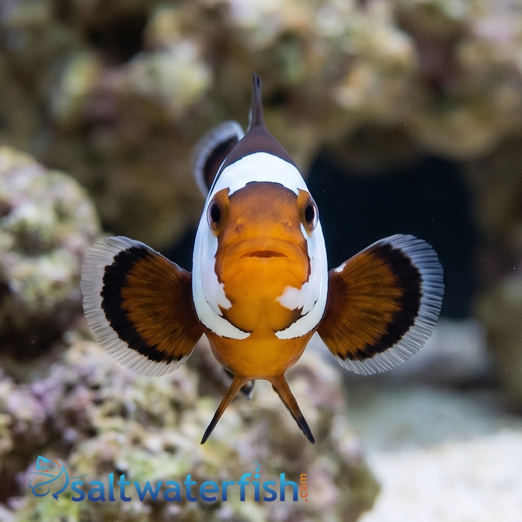 Black Ice Storm Clownfish - Captive Bred