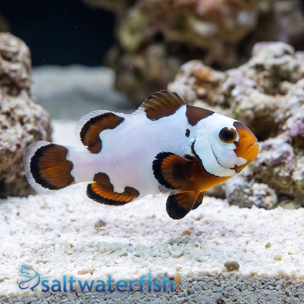 Black Ice Storm Clownfish - Captive Bred