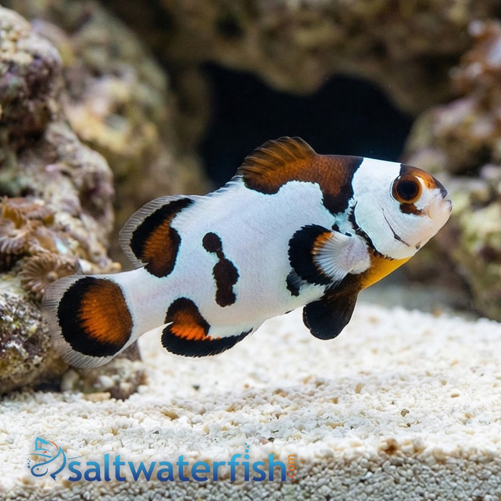 Mocha Storm Clownfish - Aquacultured - QM Labs