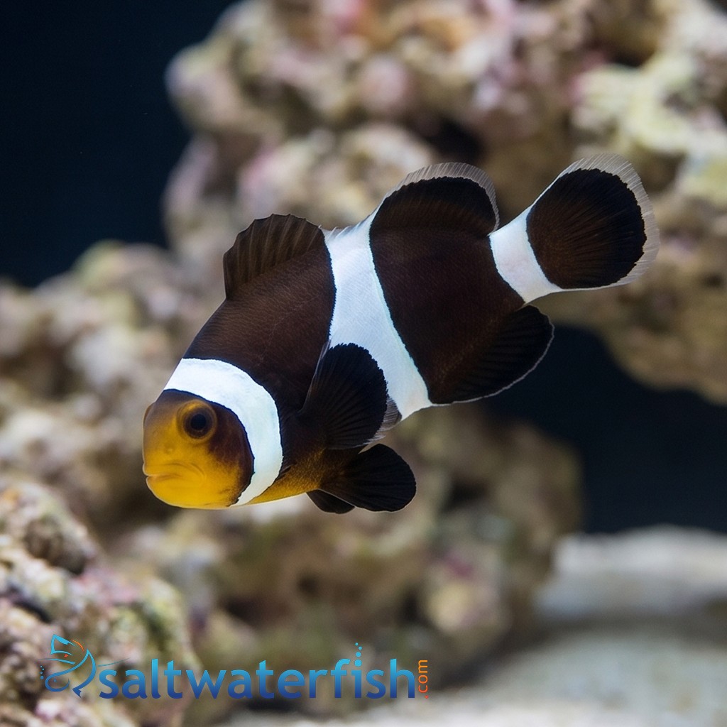 Mocha Ocellaris Clownfish - Captive Bred - QM Labs