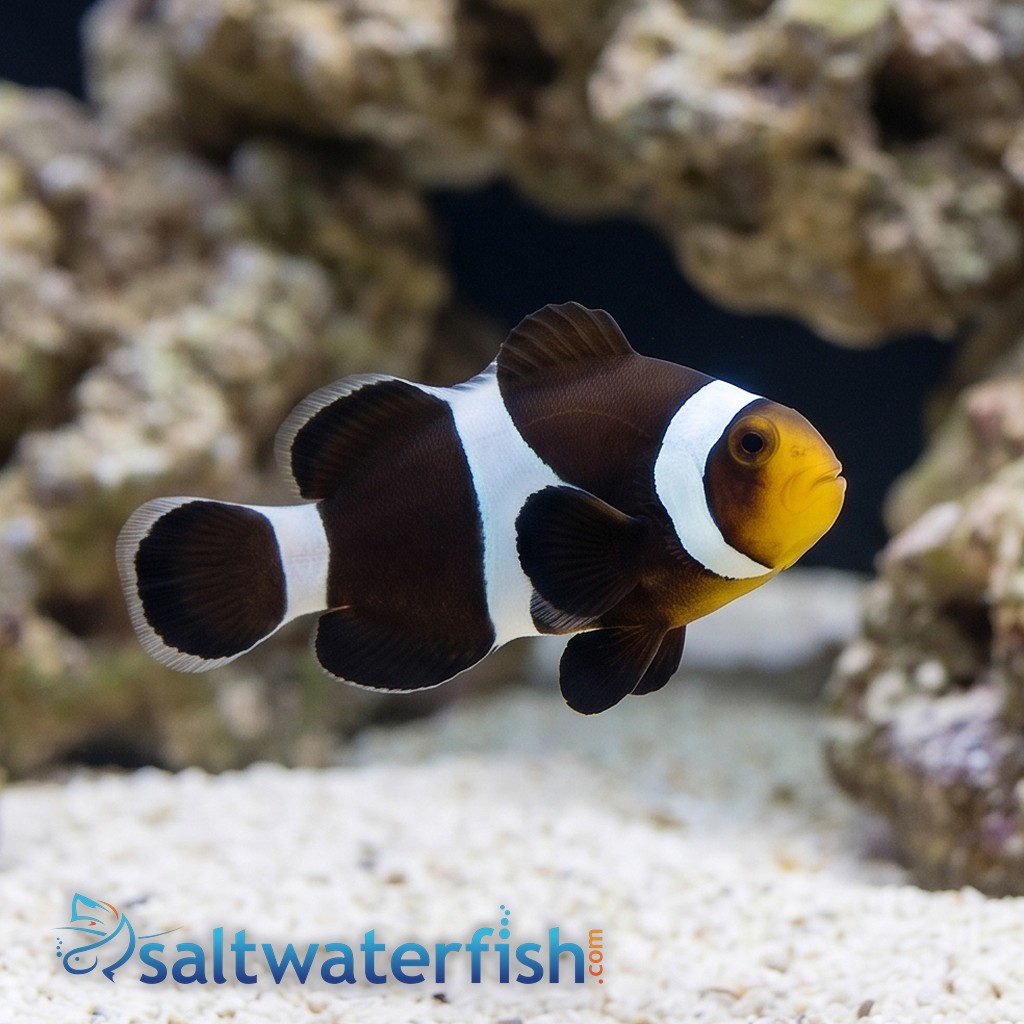 Mocha Ocellaris Clownfish - Captive Bred - QM Labs