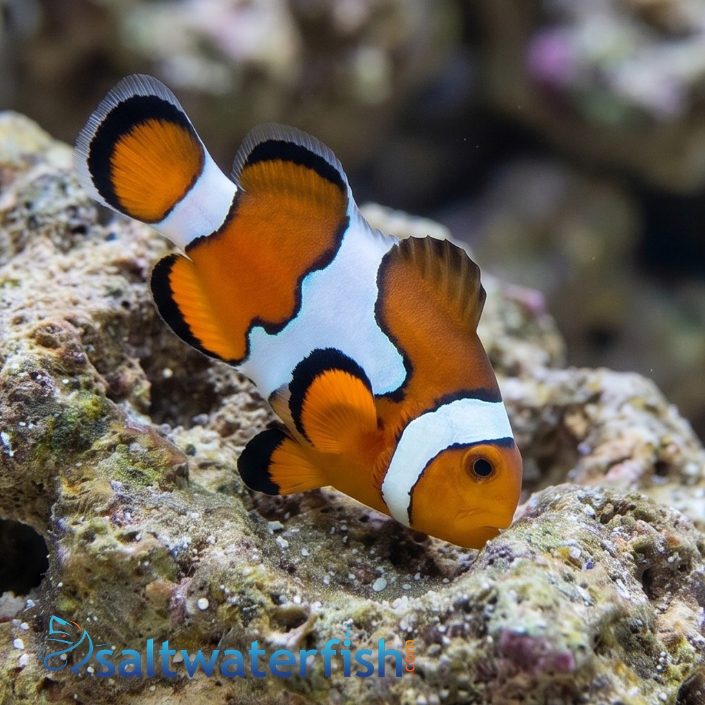 Black Ice Snowflake Clownfish - Captive Bred