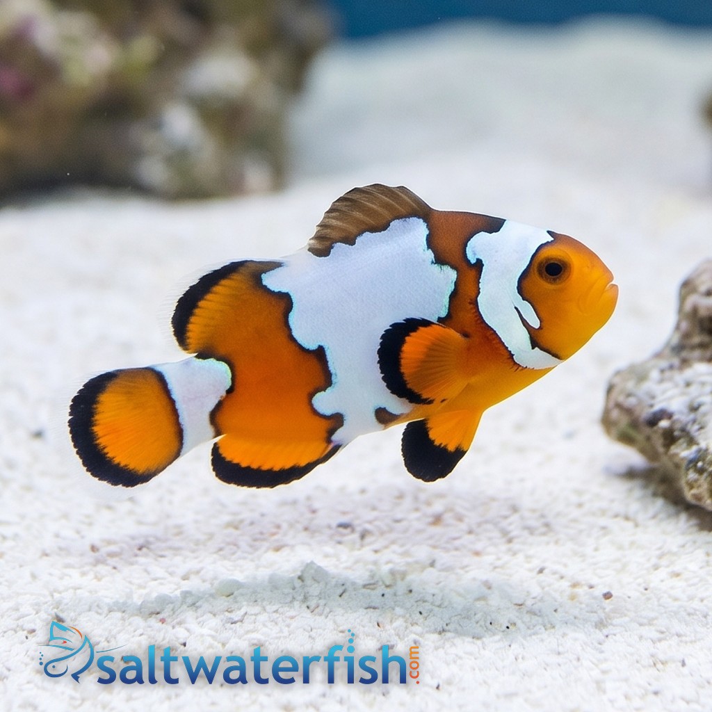 Black Ice Snowflake Clownfish - Captive Bred