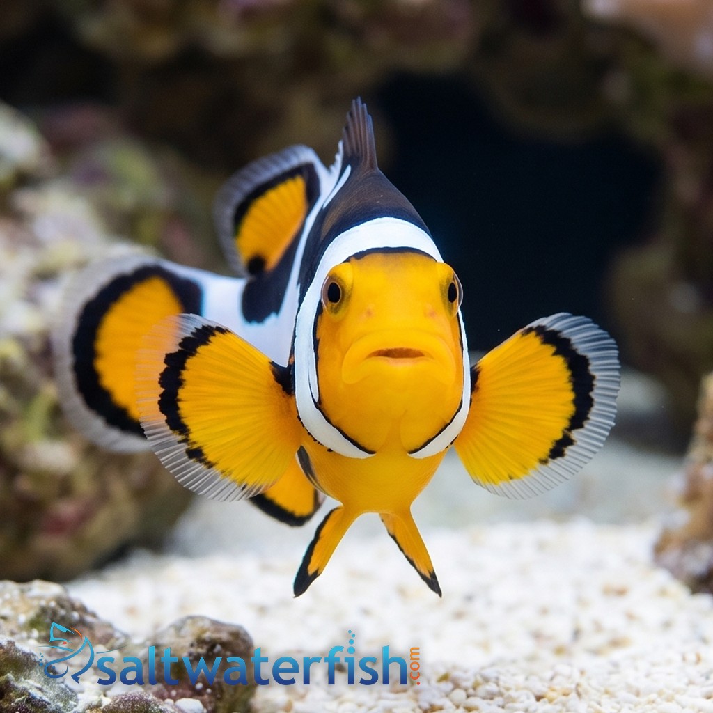 Picasso Percula Clownfish: Black P1