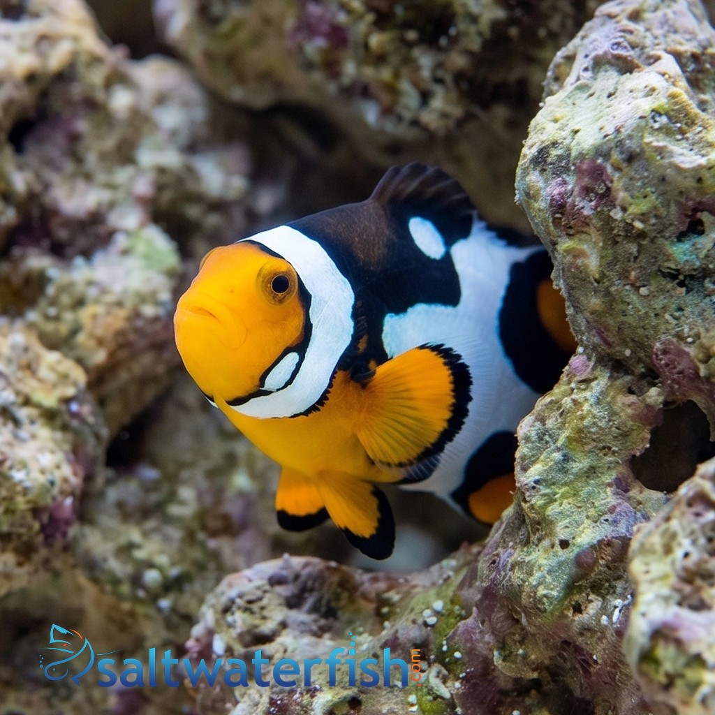 Picasso Percula Clownfish: Black P1